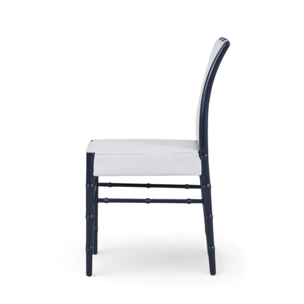 Chelsea Dining Chair w/ Upholstered Back-Blue Hand Home