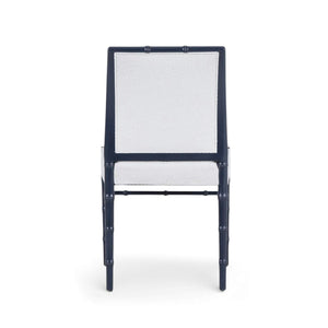 Chelsea Dining Chair w/ Upholstered Back-Blue Hand Home