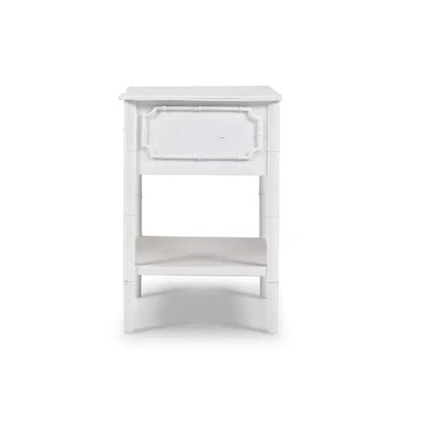 Bramble Chelsea End Table in Architectural White-Bramble-Blue Hand Home