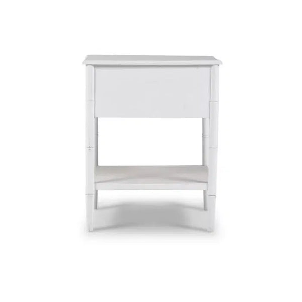 Bramble Chelsea End Table in Architectural White-Bramble-Blue Hand Home