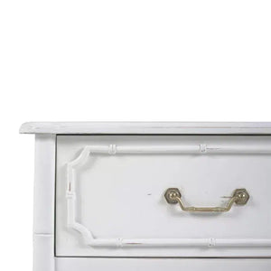 Bramble Chelsea End Table in Architectural White-Bramble-Blue Hand Home
