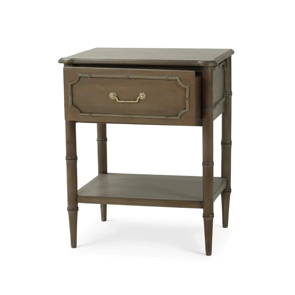 Bramble Chelsea End Table In Straw Wash-Bramble-Blue Hand Home