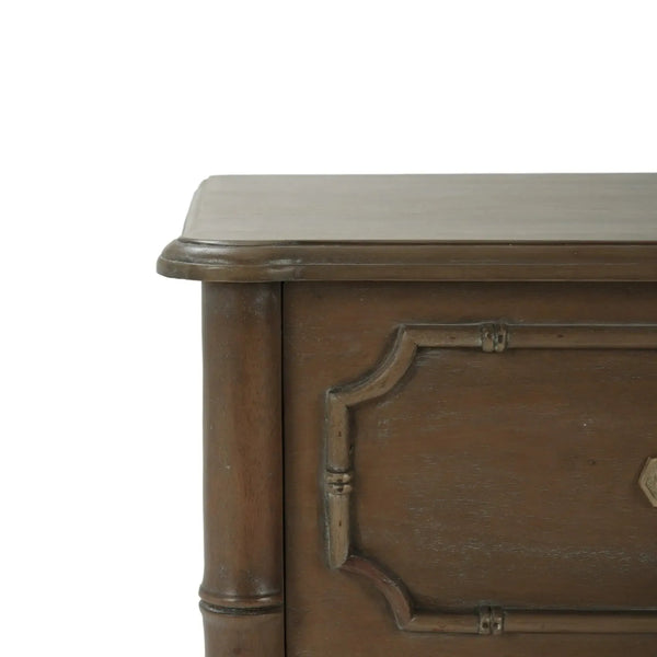 Bramble Chelsea End Table In Straw Wash-Bramble-Blue Hand Home