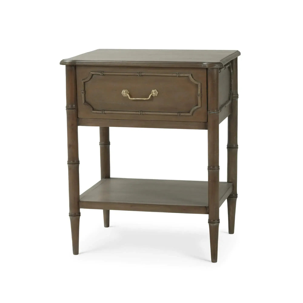 Bramble Chelsea End Table In Straw Wash-Bramble-Blue Hand Home