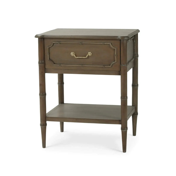 Bramble Chelsea End Table In Straw Wash-Bramble-Blue Hand Home