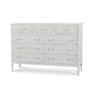 Bramble Chelsea Large 9 Drawer Dresser in Architectural White-Bramble-Blue Hand Home