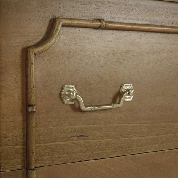 Bramble Chelsea Largish 6 Drawer Dresser In Antique French Oak-Bramble-Blue Hand Home