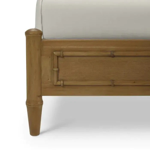 Bramble Chelsea Upholstered Bed King In Antique French Oak-Bramble-Blue Hand Home