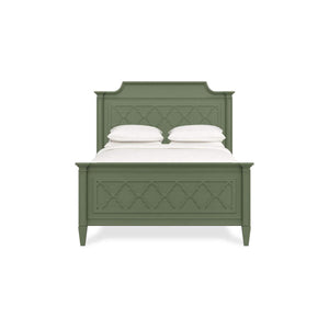 Chinois Bed Queen Handcrafted Solid Hardwood Bed Frame By-Blue Hand Home
