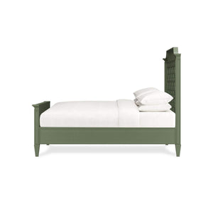 Chinois Bed Queen Handcrafted Solid Hardwood Bed Frame By-Blue Hand Home