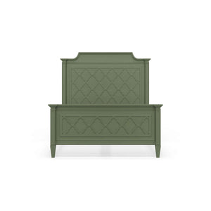 Chinois Bed Queen Handcrafted Solid Hardwood Bed Frame By-Blue Hand Home