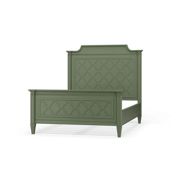 Chinois Bed Queen Handcrafted Solid Hardwood Bed Frame By-Blue Hand Home
