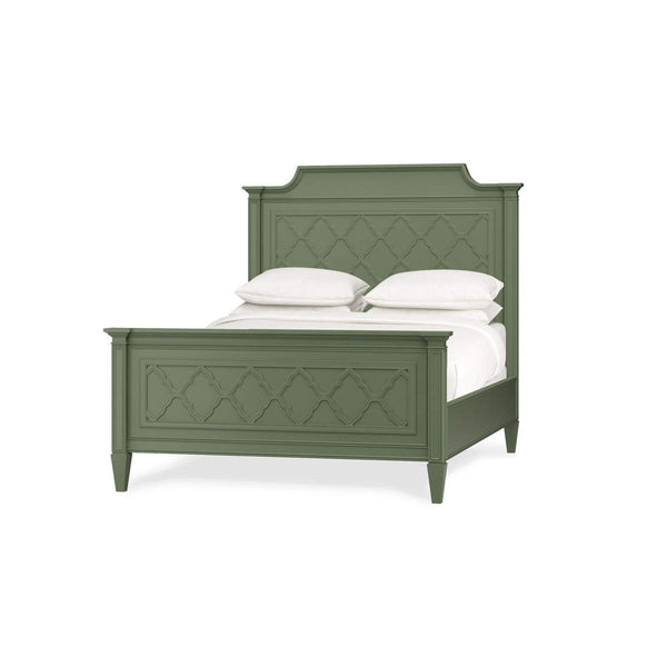 Chinois Bed Queen Handcrafted Solid Hardwood Bed Frame By-Blue Hand Home