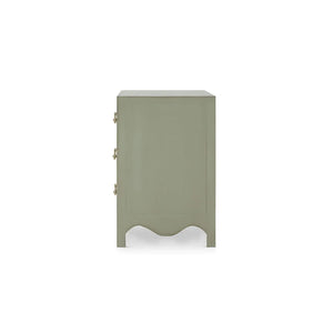 Bramble Chloe 3 Drawer Dresser in Vintage Fennel Green-Bramble-Blue Hand Home