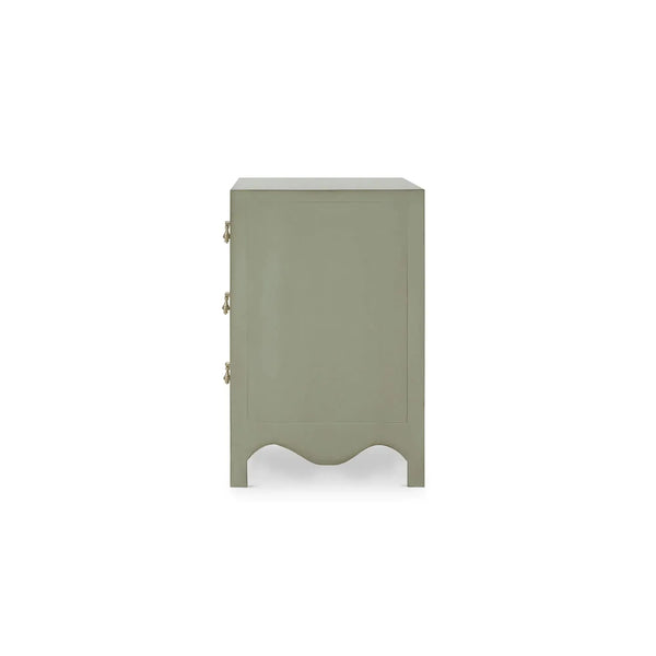 Bramble Chloe 3 Drawer Dresser in Vintage Fennel Green-Bramble-Blue Hand Home