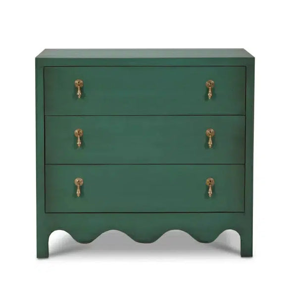 Chloe 3 Drawer Dresser in Vintage Willow Green