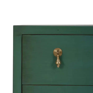 Bramble Chloe 3 Drawer Dresser in Vintage Willow Green-Bramble-Blue Hand Home
