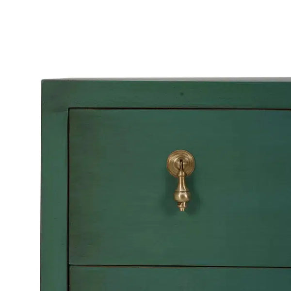 Bramble Chloe 3 Drawer Dresser in Vintage Willow Green-Bramble-Blue Hand Home