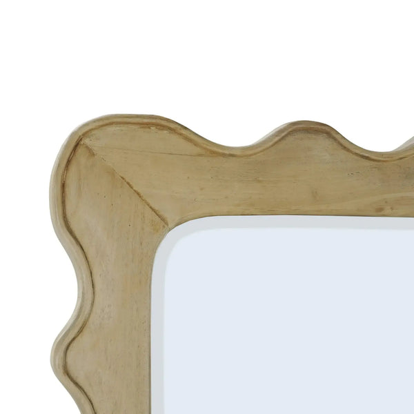 Bramble Chloe Rectangular Mirror In Fruitwood-Bramble-Blue Hand Home