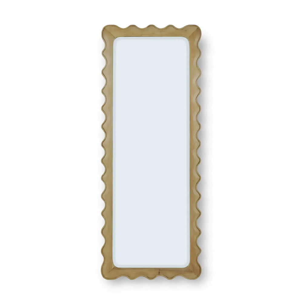 Bramble Chloe Rectangular Mirror In Fruitwood-Bramble-Blue Hand Home