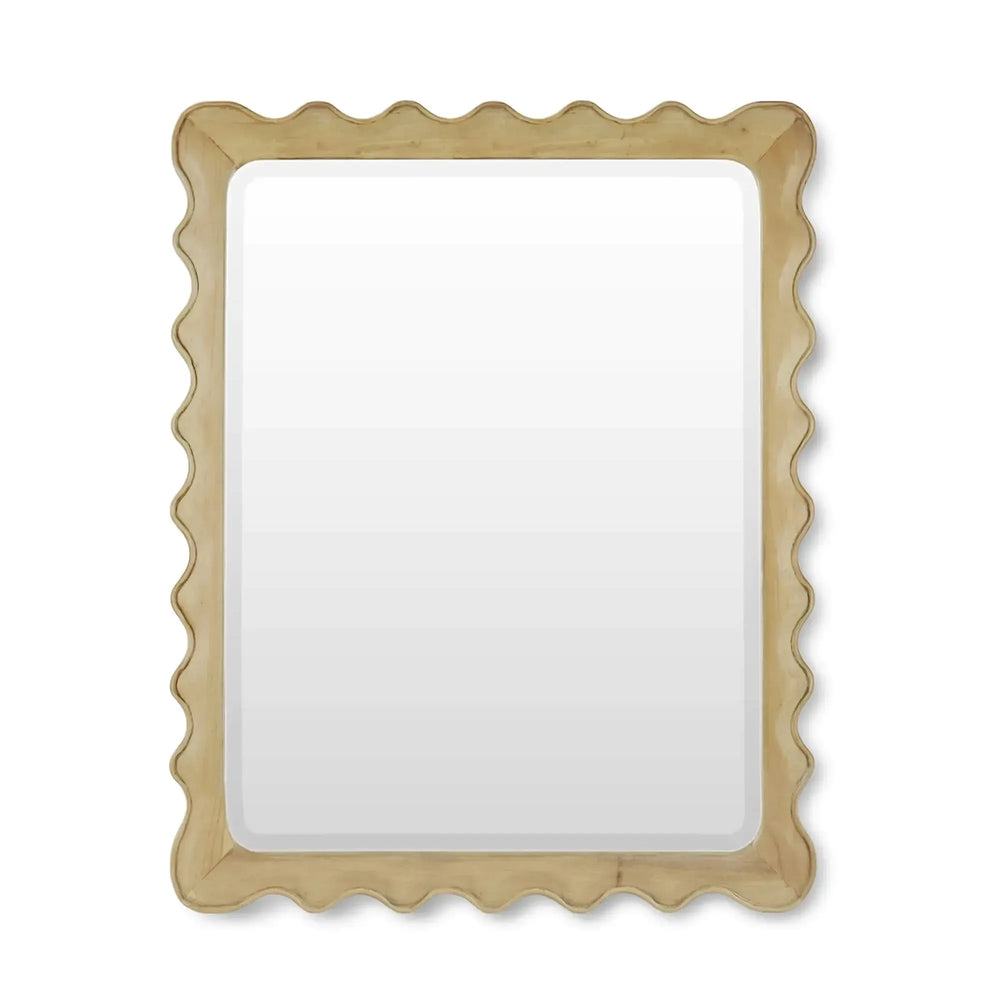Bramble Chloe Square Mirror In Fruitwood-Bramble-Blue Hand Home