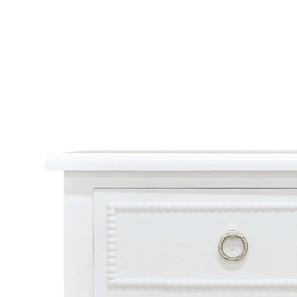 Bramble Cholet 5 Drawer Dresser in Architectural White-Bramble-Blue Hand Home