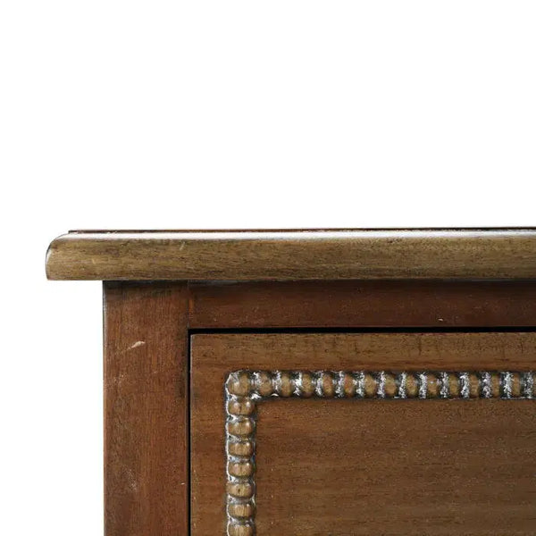 Bramble Cholet 5 Drawer Dresser In Straw Wash-Bramble-Blue Hand Home