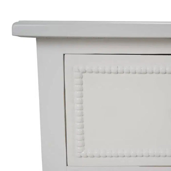 Bramble Cholet 7 Drawer Dresser in Architectural White-Bramble-Blue Hand Home