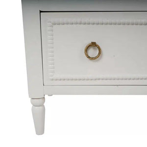 Bramble Cholet 7 Drawer Dresser in Architectural White-Bramble-Blue Hand Home