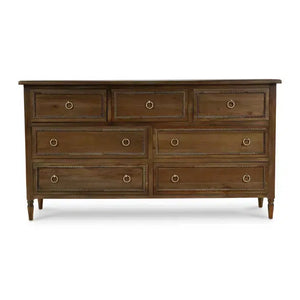 Bramble Cholet 7 Drawer Dresser In Straw Wash-Bramble-Blue Hand Home