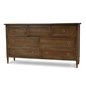 Bramble Cholet 7 Drawer Dresser In Straw Wash-Bramble-Blue Hand Home