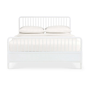 Bramble Cholet Bed King in Architectural White-Bramble-Blue Hand Home