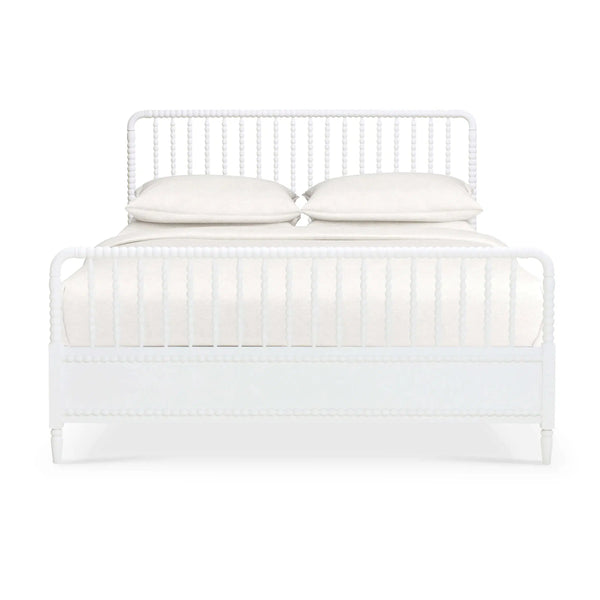 Bramble Cholet Bed King in Architectural White-Bramble-Blue Hand Home