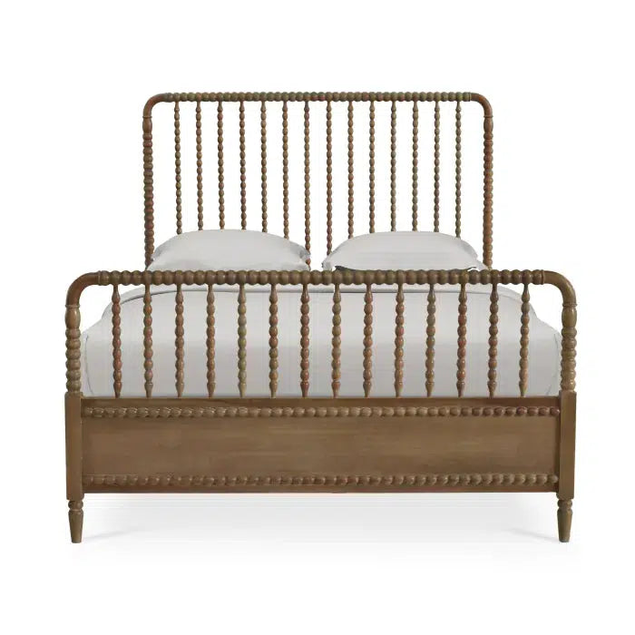 Bramble Cholet Bed Queen In Straw Wash-Bramble-Blue Hand Home