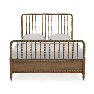 Bramble Cholet Bed Queen In Straw Wash-Bramble-Blue Hand Home