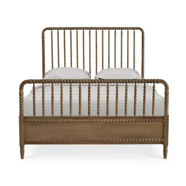 Bramble Cholet Bed Queen In Straw Wash-Bramble-Blue Hand Home