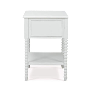 Bramble Cholet Bedside Table in Architectural White-Bramble-Blue Hand Home