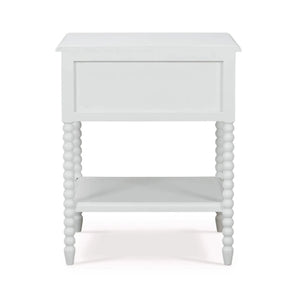Bramble Cholet Bedside Table in Architectural White-Bramble-Blue Hand Home