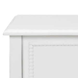 Bramble Cholet Bedside Table in Architectural White-Bramble-Blue Hand Home