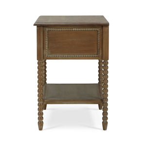 Bramble Cholet Bedside Table In Straw Wash-Bramble-Blue Hand Home