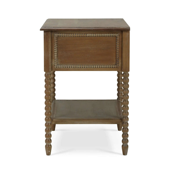 Bramble Cholet Bedside Table In Straw Wash-Bramble-Blue Hand Home