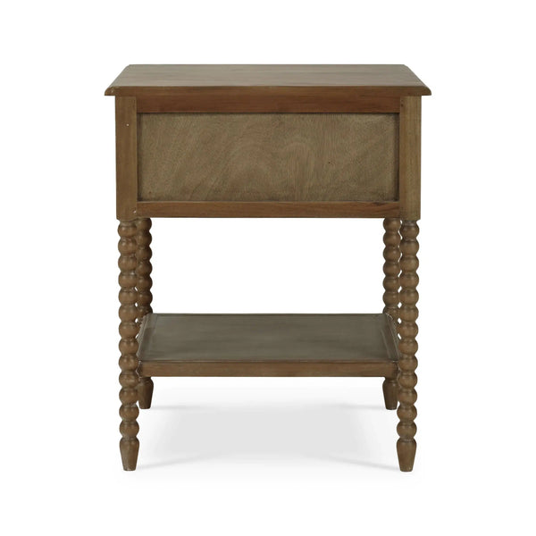 Bramble Cholet Bedside Table In Straw Wash-Bramble-Blue Hand Home