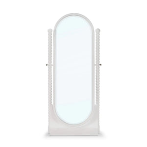 Bramble Cholet Cordelia Standing Mirror in Architectural White-Bramble-Blue Hand Home
