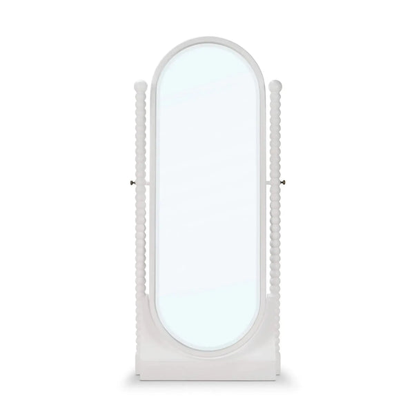 Bramble Cholet Cordelia Standing Mirror in Architectural White-Bramble-Blue Hand Home
