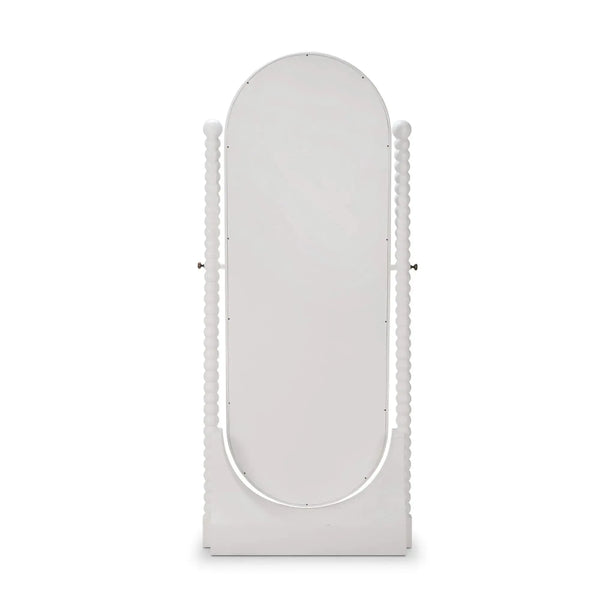 Bramble Cholet Cordelia Standing Mirror in Architectural White-Bramble-Blue Hand Home