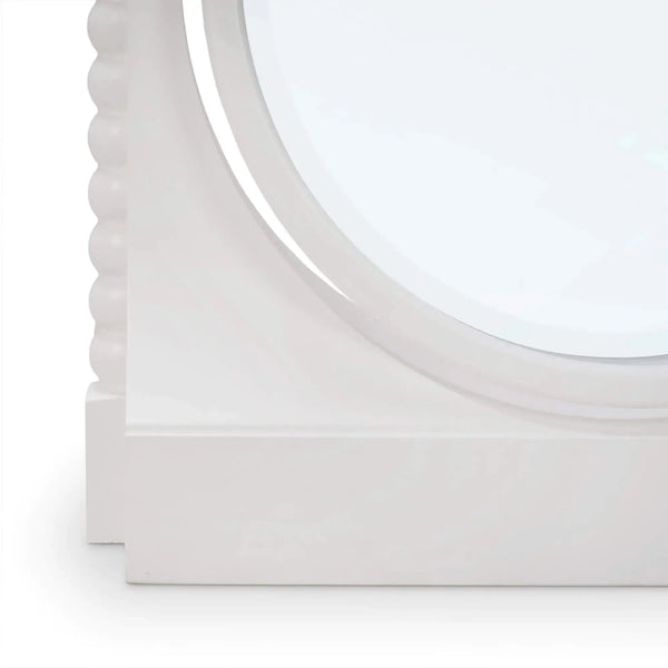 Bramble Cholet Cordelia Standing Mirror in Architectural White-Bramble-Blue Hand Home