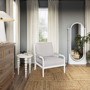 Bramble Cholet Cordelia Standing Mirror in Architectural White-Bramble-Blue Hand Home