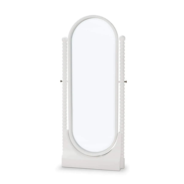 Bramble Cholet Cordelia Standing Mirror in Architectural White-Bramble-Blue Hand Home