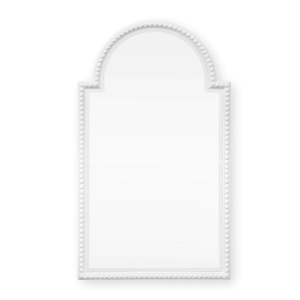 Bramble Cholet Curved Mirror in Architectural White-Bramble-Blue Hand Home