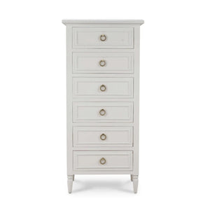 Bramble Cholet Lingerie Chest in Architectural White-Bramble-Blue Hand Home